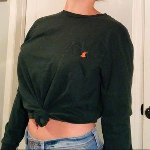 Olive Green Long sleeve Polo